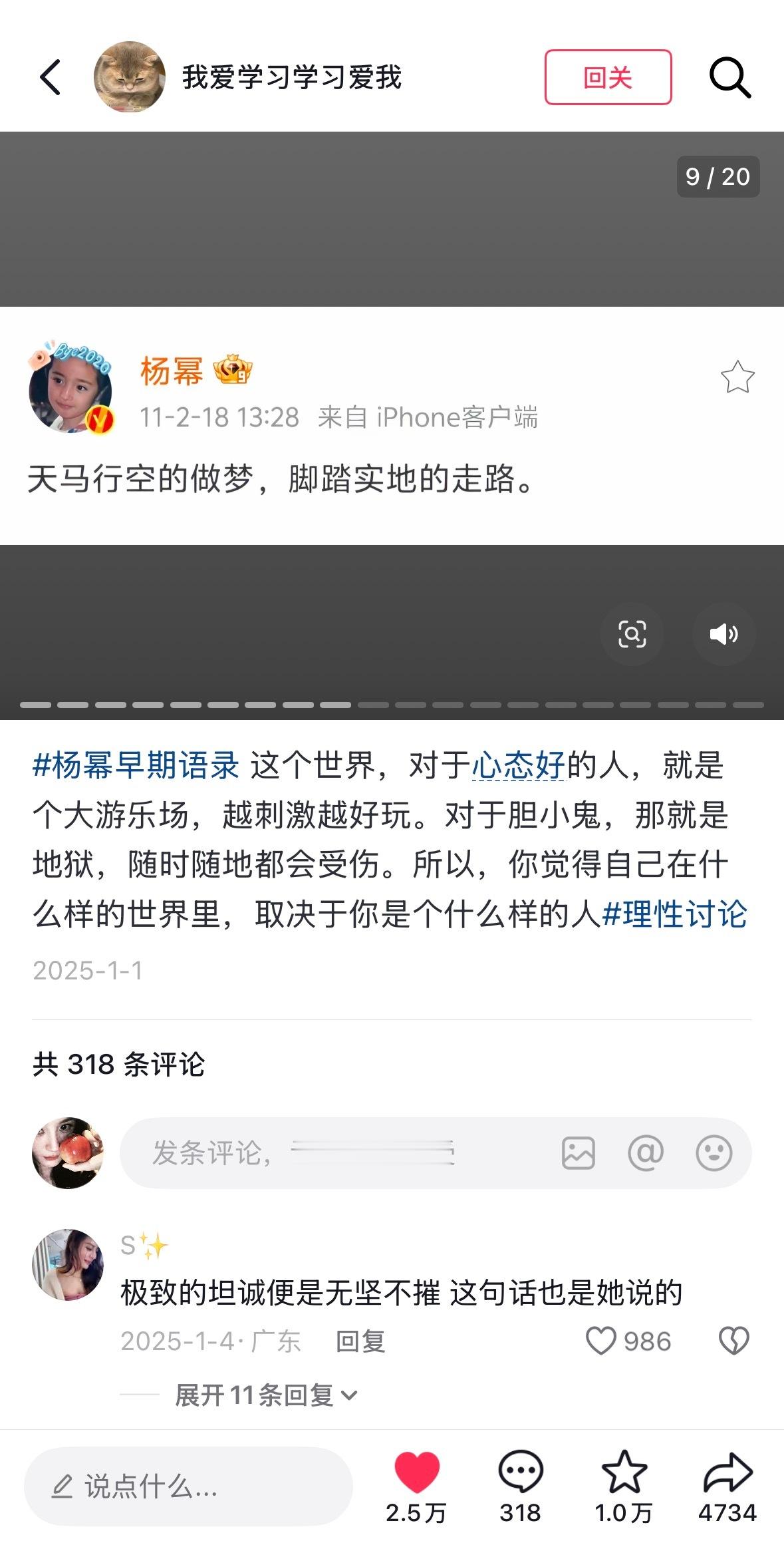 杨幂我少女时期的英雄杨幂的作品角色陪伴了很多人的青春杨幂的语录、杨幂的人生经历