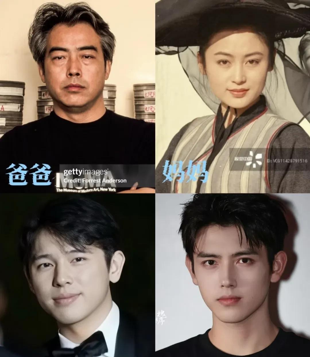 老说陈飞宇像他爸爸，可是他也像他妈妈呀，尤其是他那个鼻子，但毕竟陈红是大美女。