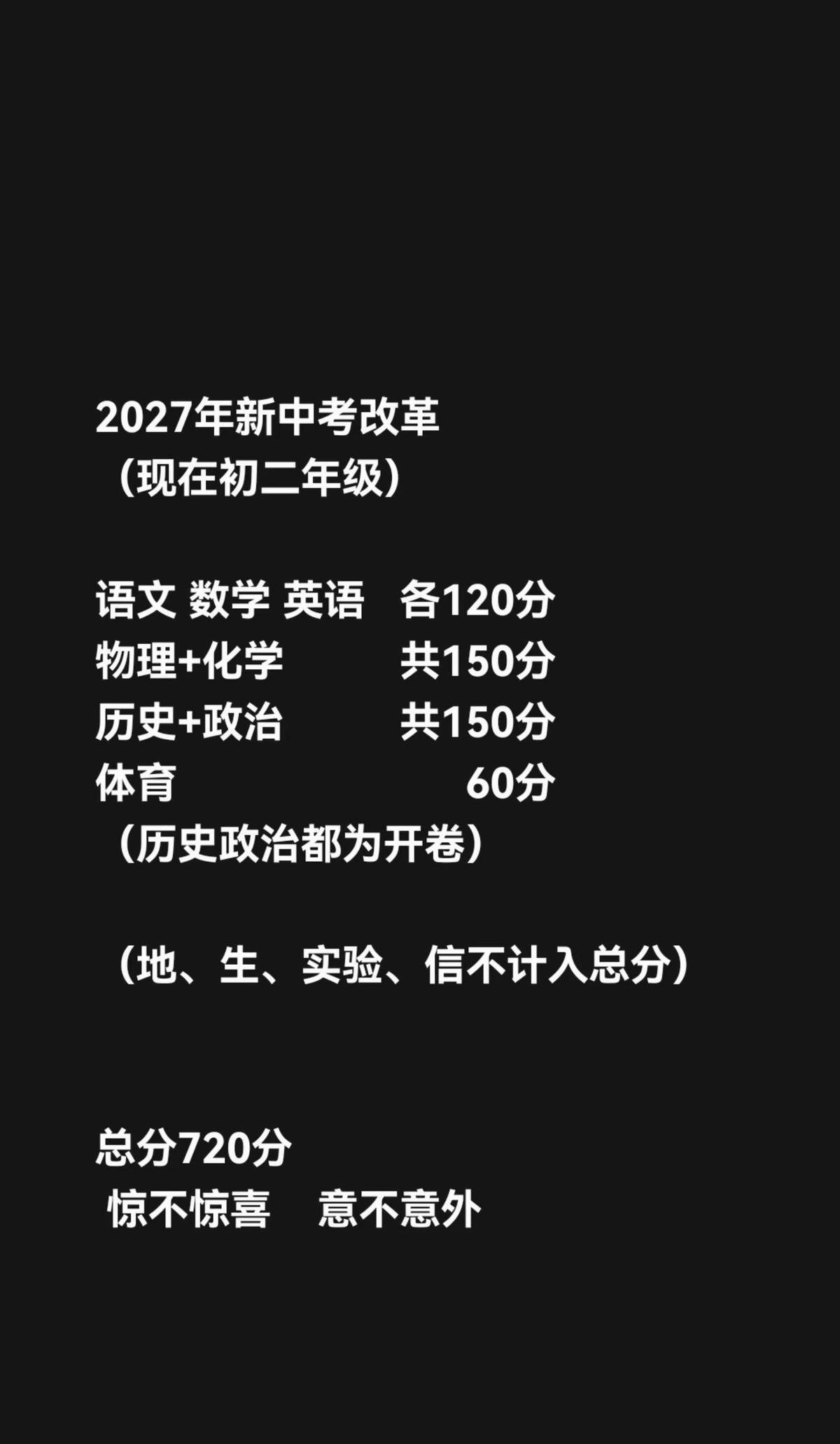 广州中考总分720！语数英齐飙120分家长群瞬间炸锅720分，听着像高考，
