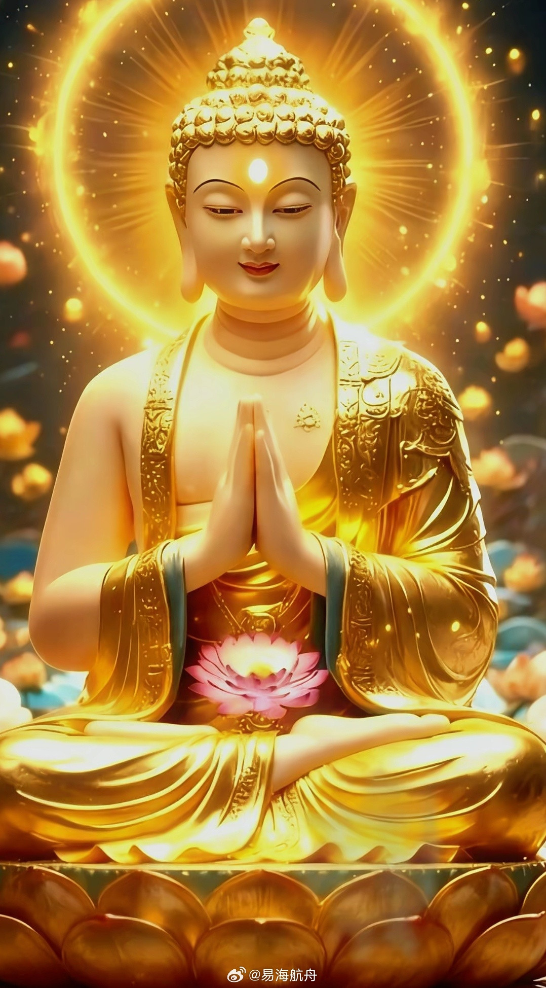 点赞顶礼佛菩萨，祈愿您一切顺遂，好运通达菩萨保佑我