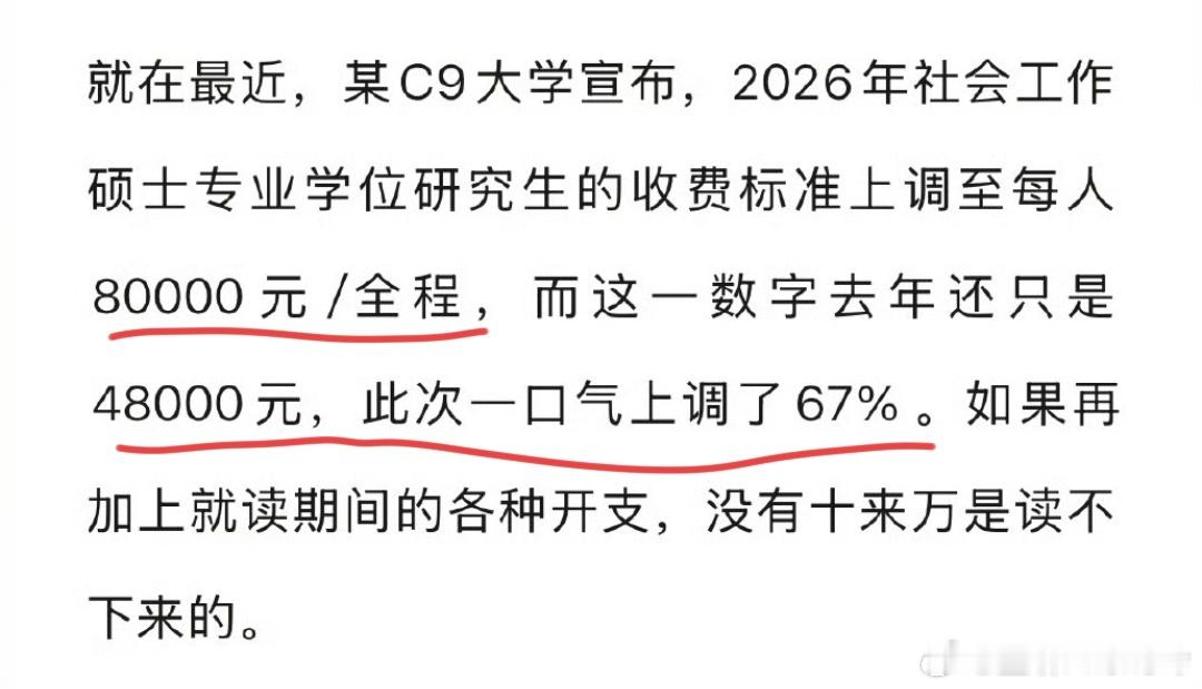 研究生学费暴涨你还会选择读研吗记得12年前我读研的时候（巧了，也是个C9），学