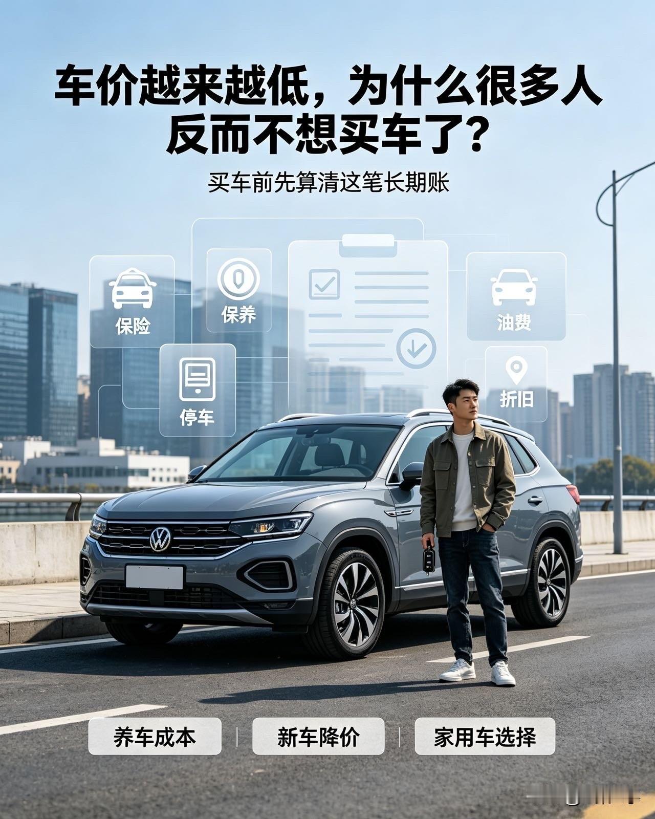 车价越来越低，为什么很多人反而不想买车了？不知道大家有没有发现，现在新车价格