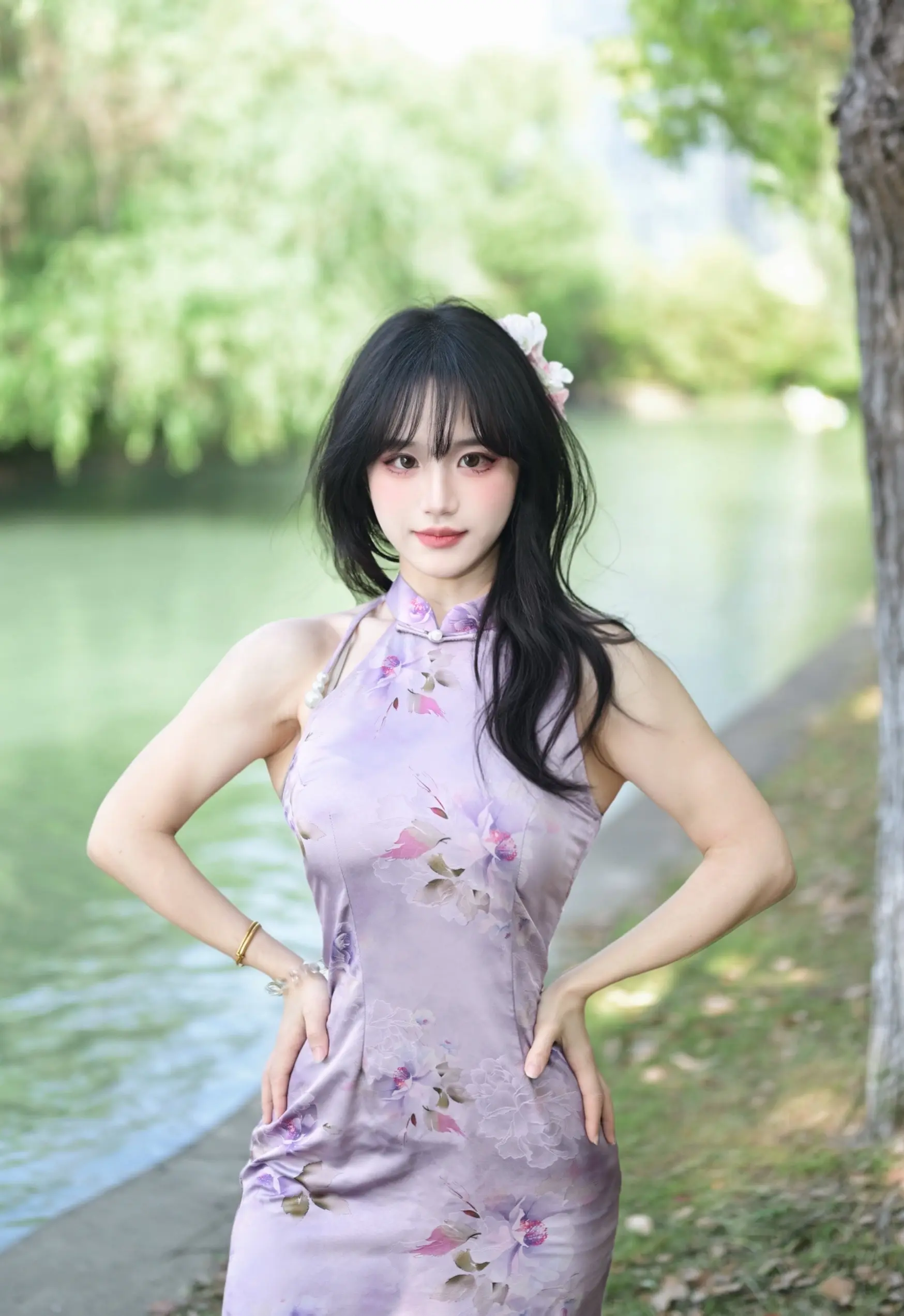 健身人穿旗袍正面一般背面绝了？！谁说健身人穿旗袍不好看？！ 我偏穿！ ...