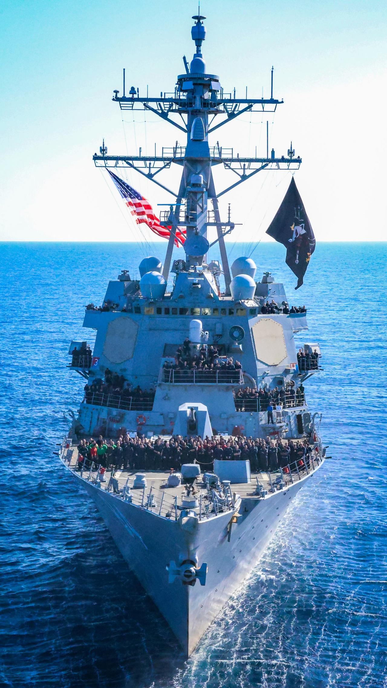 今日舰名：美国🇺🇸海军巴尔克利号导弹驱逐舰，舷号DDG-84，是阿利伯克级的