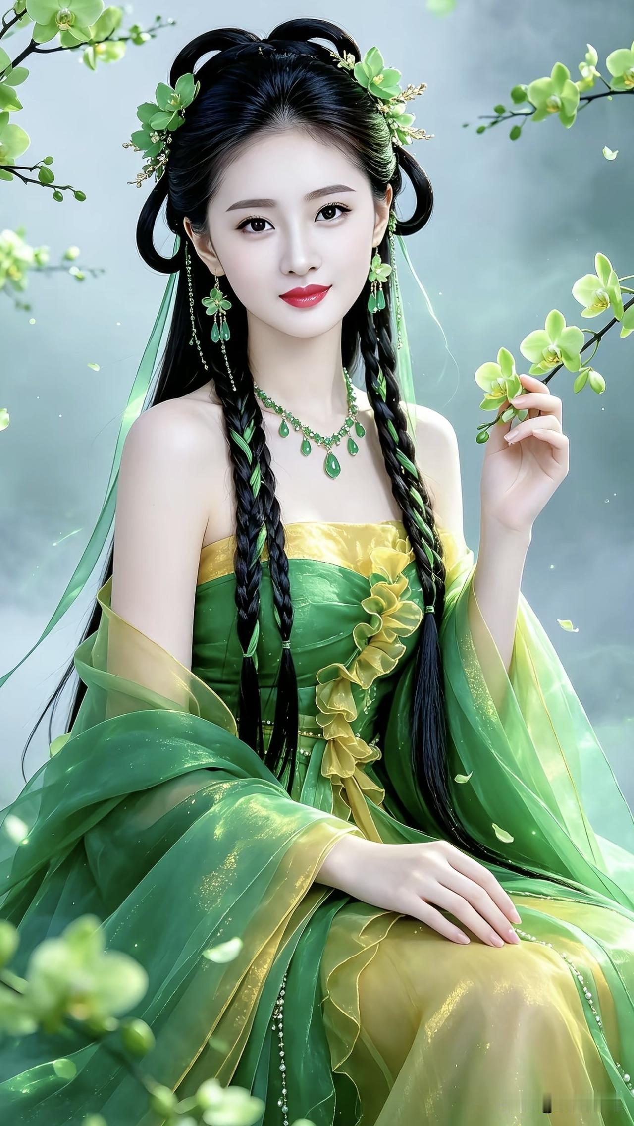 梦幻仙女风，绿意盎然，美轮美奂！梦幻花海仙女梦幻仙女大片梦幻唯美风梦幻仙女
