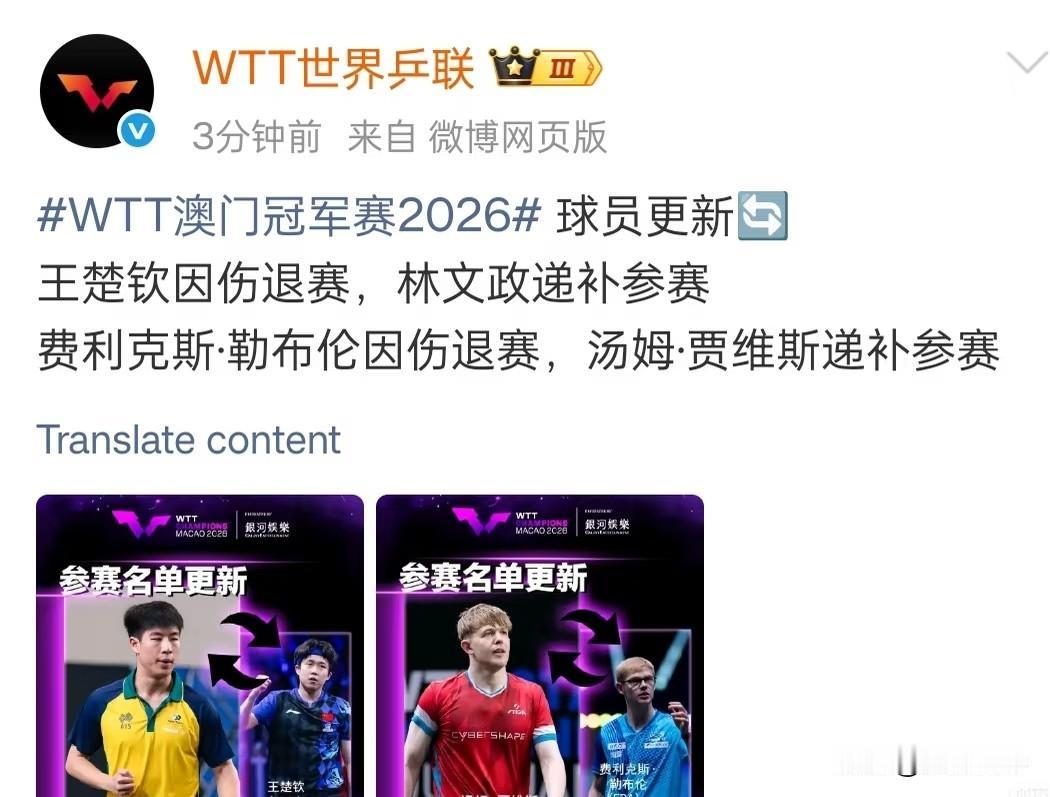 王楚钦跟小布同时退赛，谁最开心？不是张本智和，而是松岛辉空，因为只要他夺