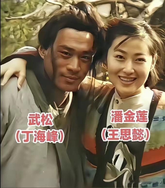 98版水浒的武松和潘金莲，当年丁海峰和王思懿拍对手戏时的眼神拉丝，现在回头看根本
