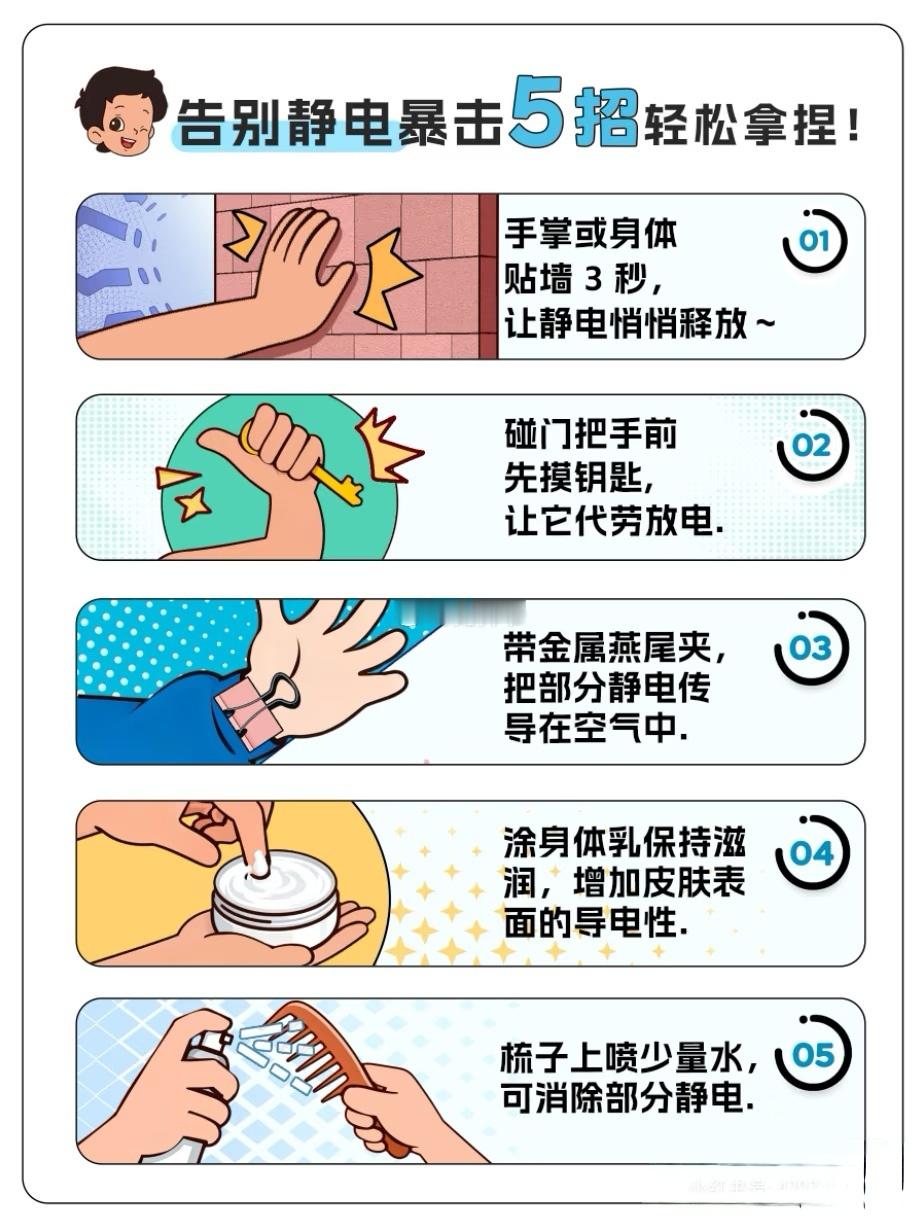 【冬天如何规避静电“暴击”？五招轻松搞定！】