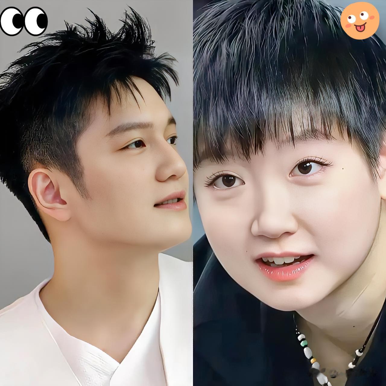 [红脸笑]看到网上还在争“全国十佳”的排位，非要把樊振东和孙颖莎拉出来比个高低，其实