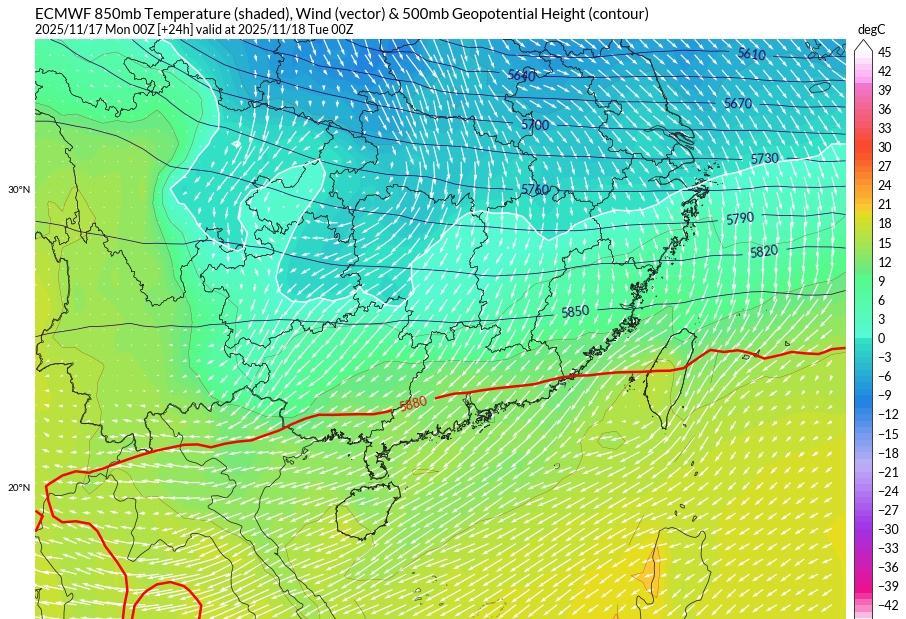 【海南岛即将迎来一轮明显的大风降温天气过程｜陵气爱发布重要气象事件提示】一股实