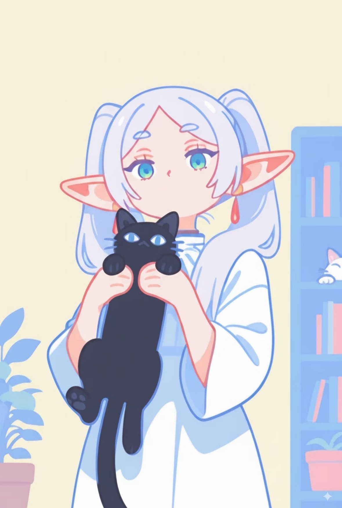 好久不见猫还是一样慵懒🐈‍⬛眼神还是一样温柔🐾二次元招新季葬送的芙莉莲​​