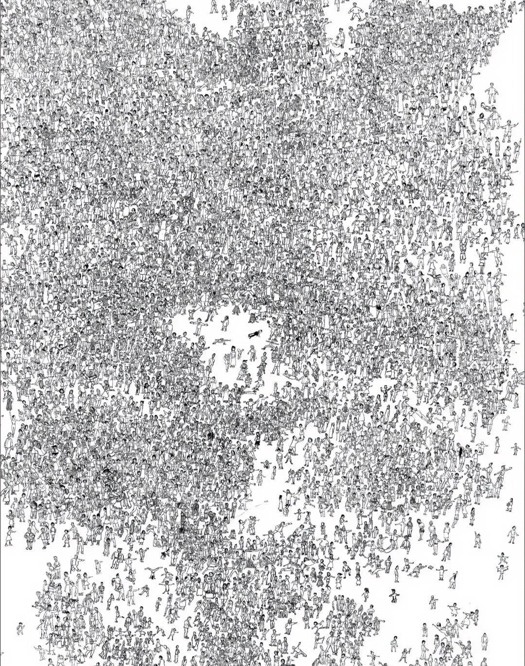 老公花了一年时间，画了一万个人物，这幅画该取个什么名字好呢？