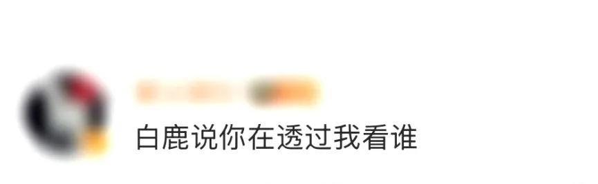 #白鹿说你在透过我看谁#这话题一出来，追剧党DNA都动了！两人发的短剧风海报，满