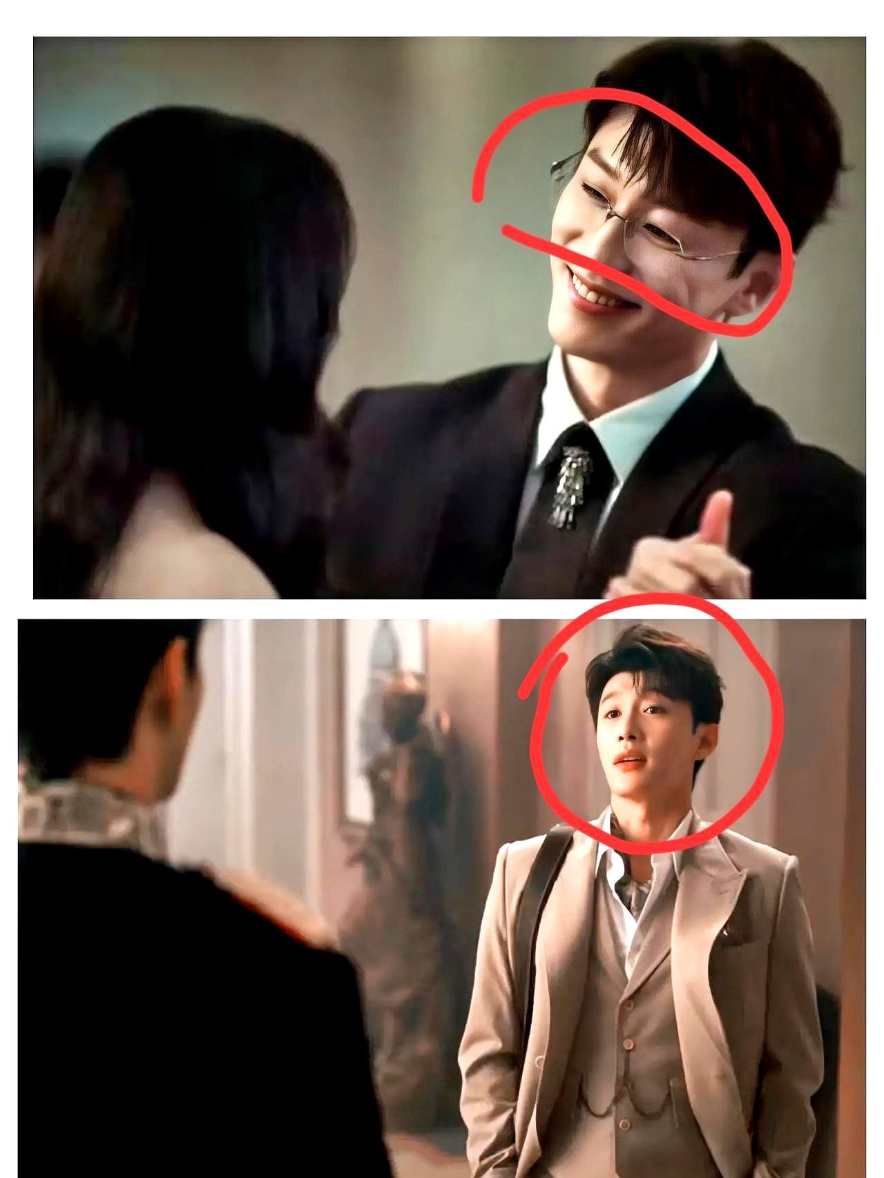 千万别让代旭戴眼镜，杀伤力太大了。看他在新剧里演的裴轸就知道了。不戴眼镜的