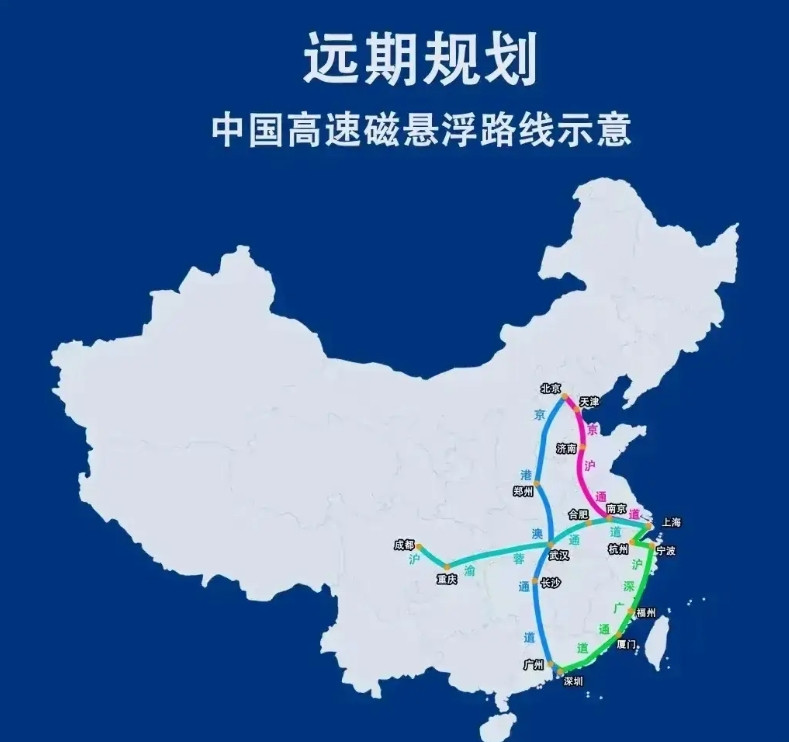 南通跟宁波比差在哪里？从中国高速磁浮远期规划可见一斑，宁波作为重要节点，将台州