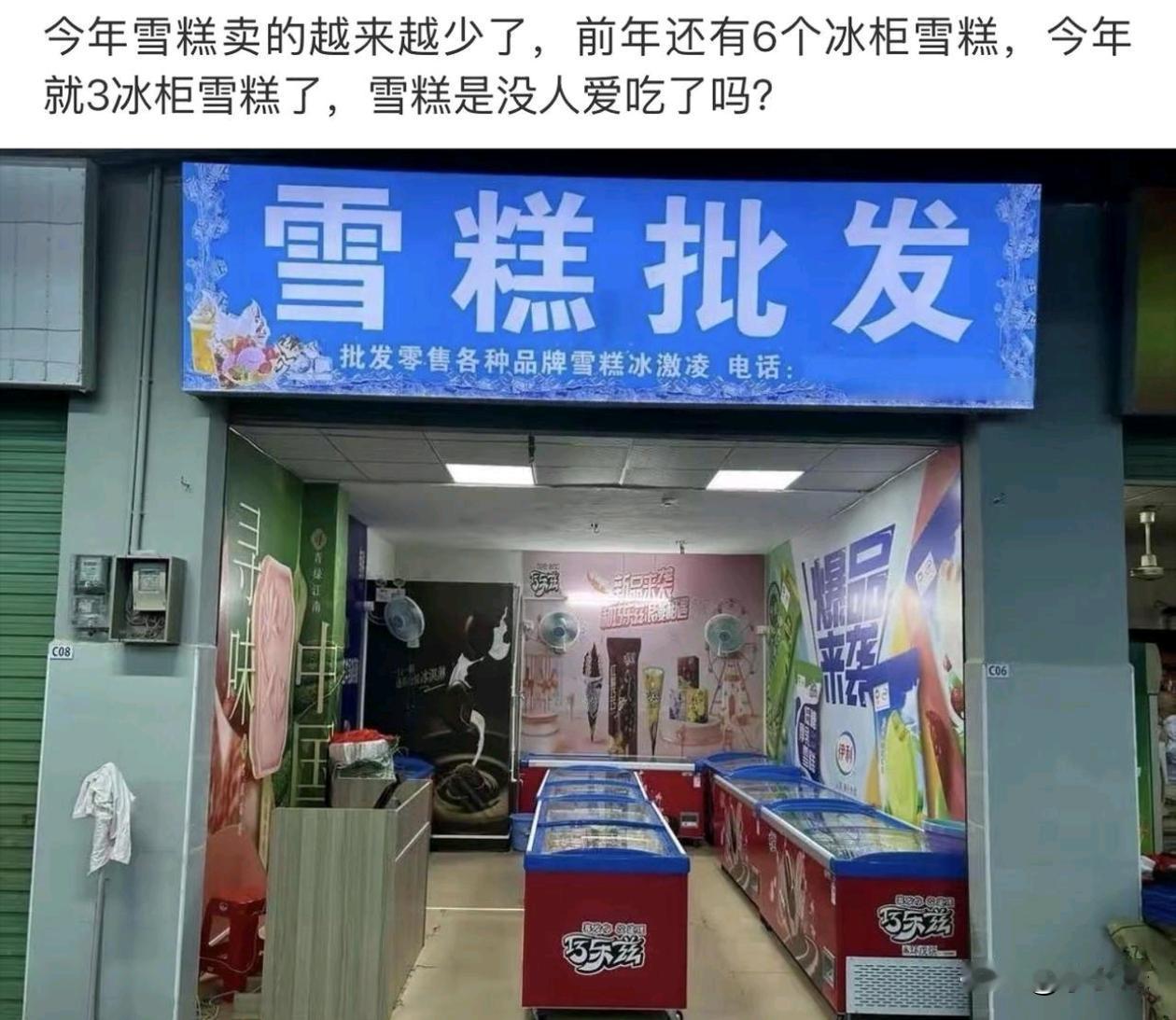 为什么现在的雪糕卖不动，是现在的小朋友都不喜欢吃吗？