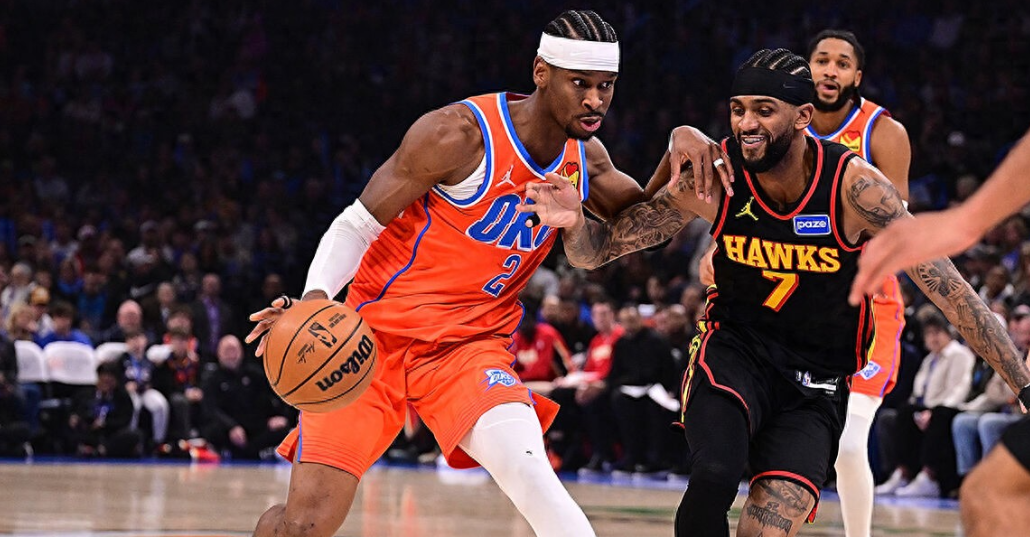 NBA常规赛再战一场，雷霆主场140-129力克老鹰迎来两连胜。此役亚历山大轰下