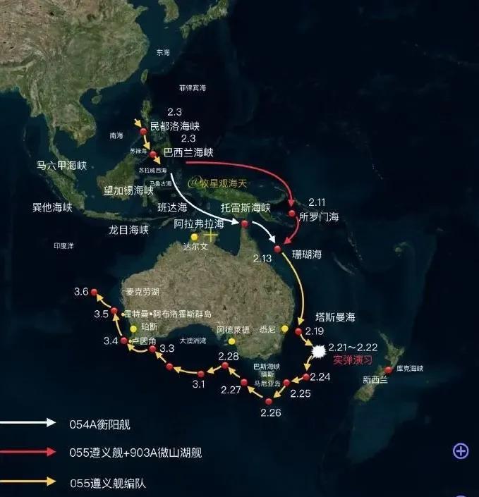 澳大利亚绝不是最后一个，中国海军下一次会环绕航行哪个国家？目前周边喜欢搞事的国