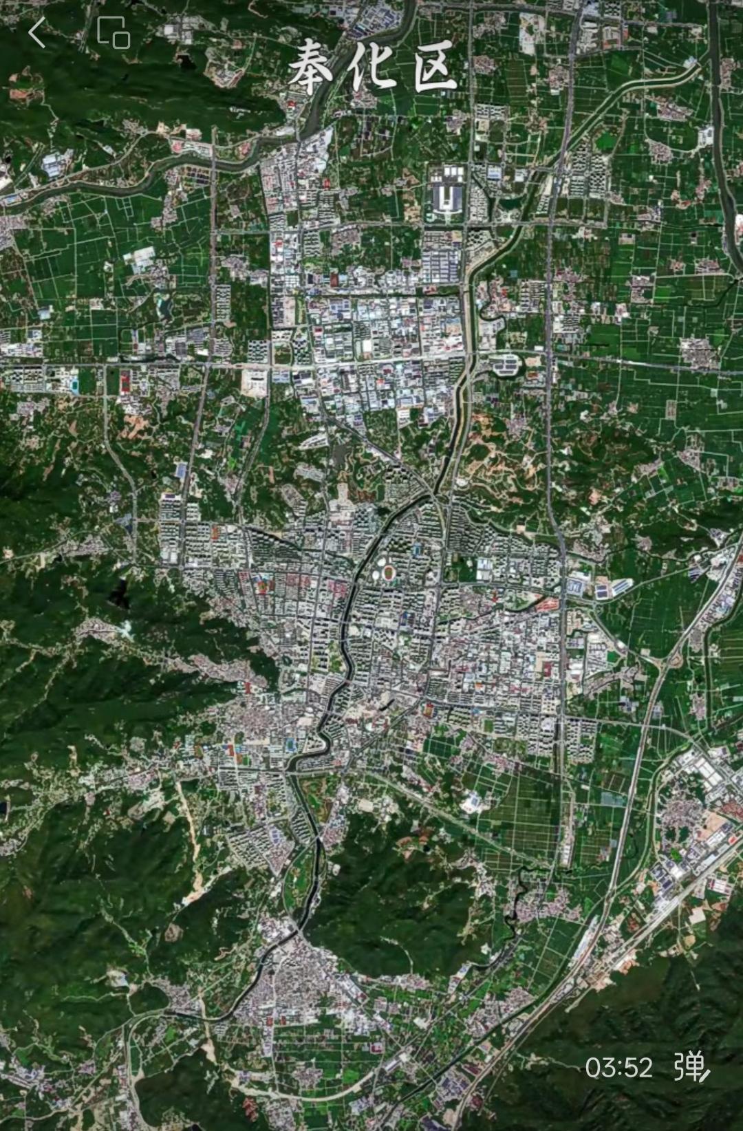 宁波奉化高清卫星图