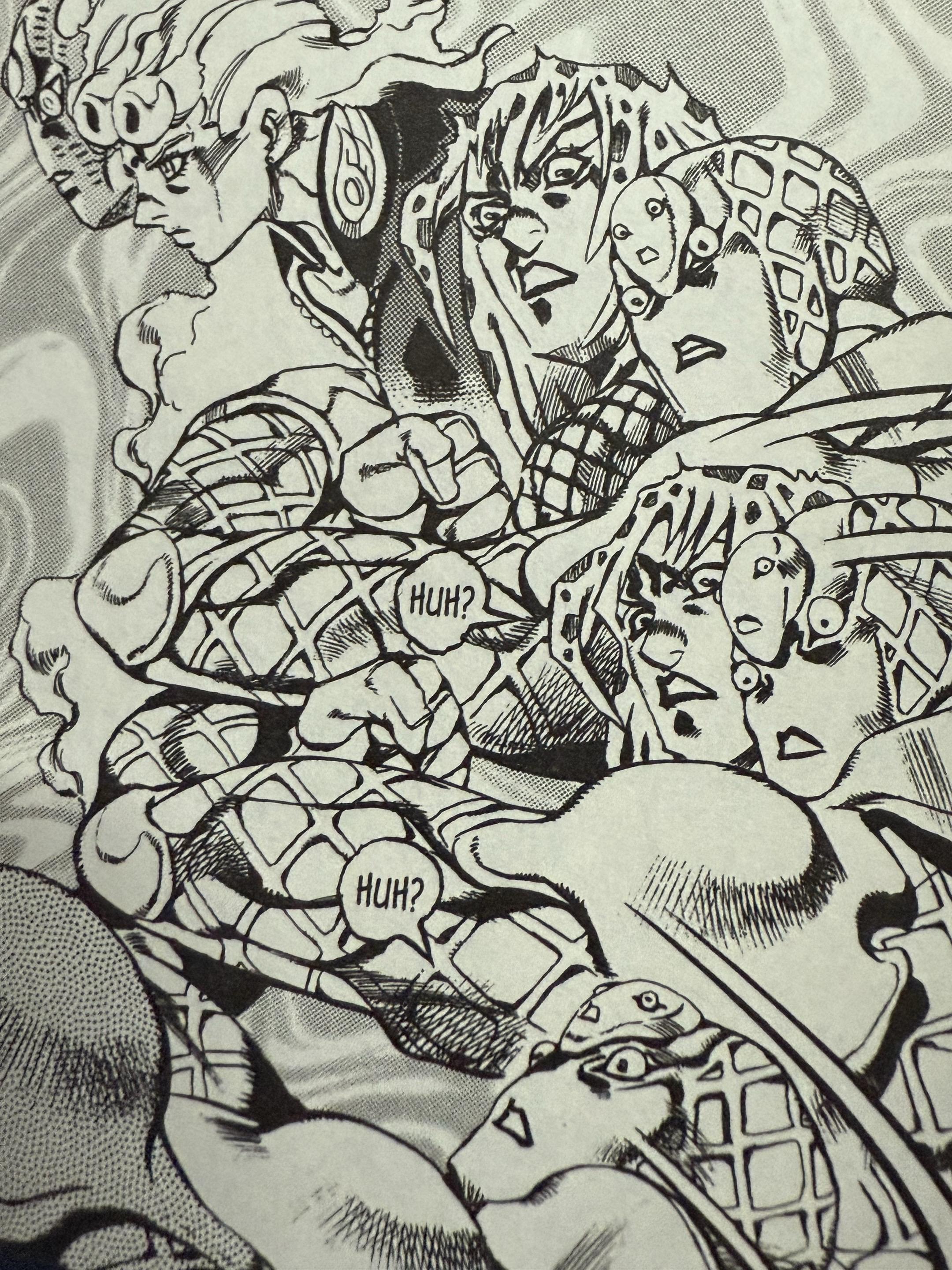 关于漫画。漫画家荒木非常喜欢在漫画中画出相同的人不同的角度，或者是身体...