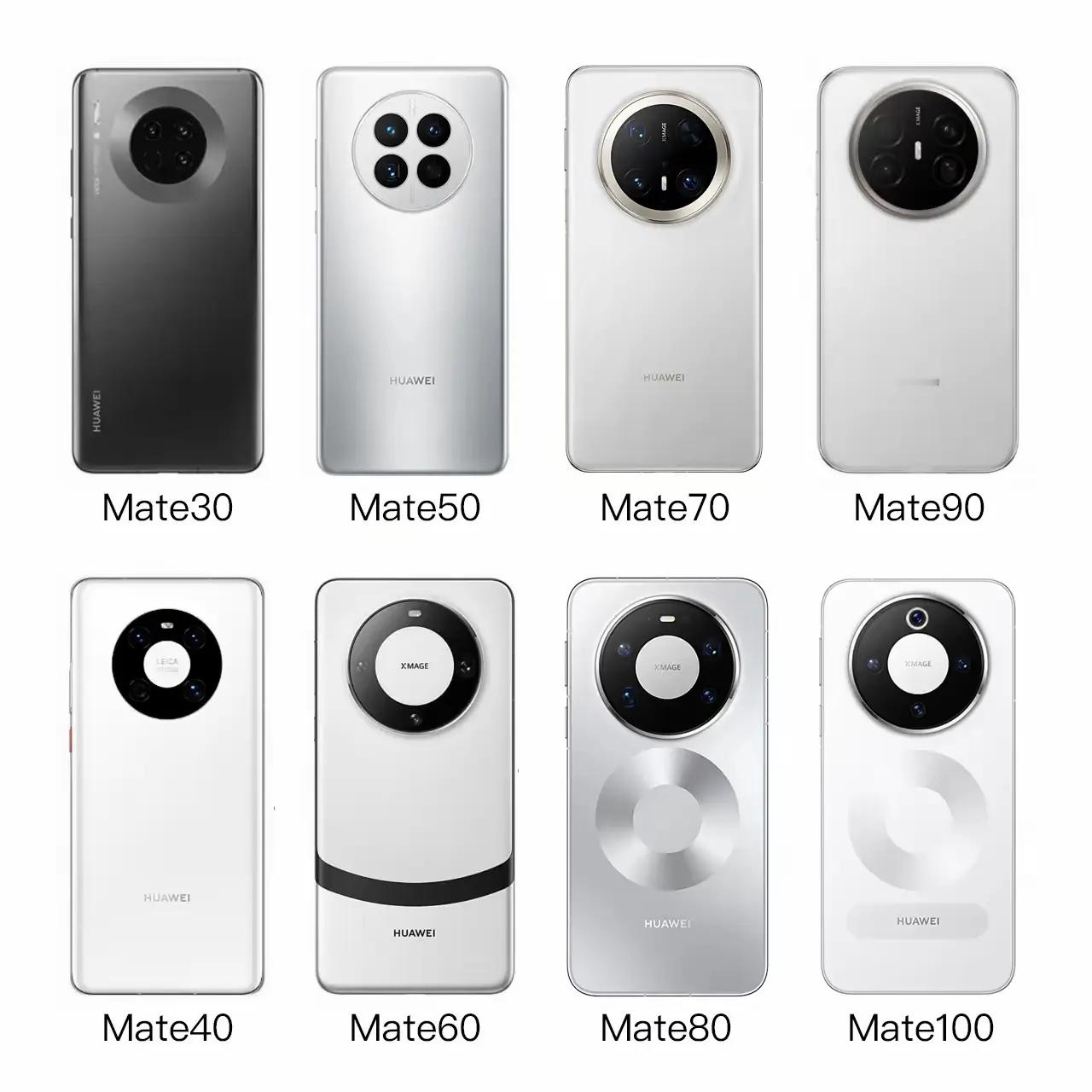 所以说，mate90和100大概率就是这种外观。