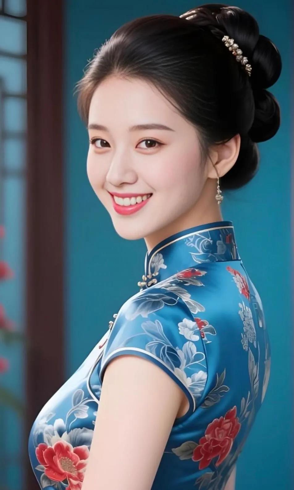 优雅旗袍，温婉笑颜，东方韵味，尽显魅力！