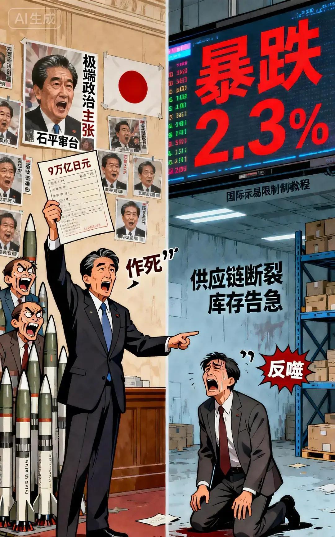 日本在对华安全政策上，正把自己推向尴尬位置。中方宣布对部分两用物项实施出口