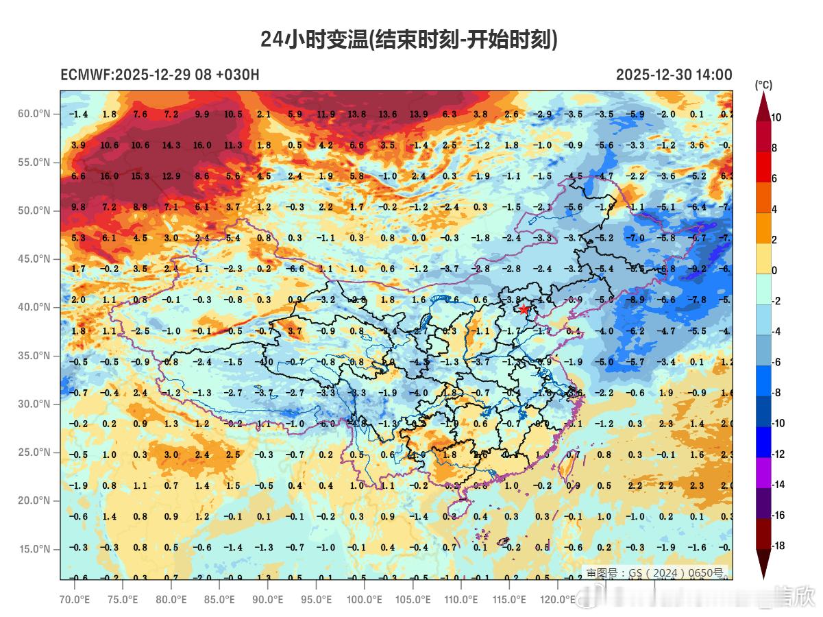 【气温坐滑梯】未来3天冷空气不断南下，导致我国多地气温呈现连续下滑的趋势，尤其是