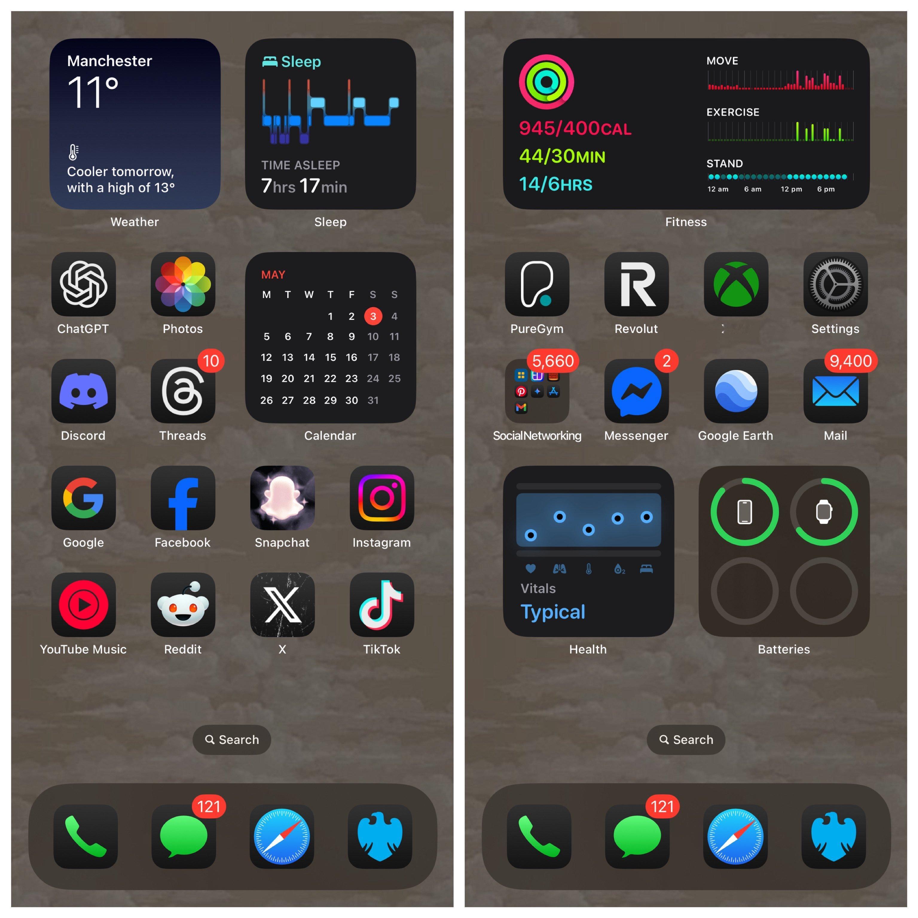 iOS黑暗模式图标设计得真不错！​​​