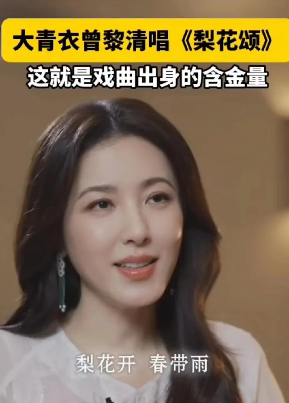 谁认识青衣曾黎？个人认为她是难得一见的真正的美人。五官舒展端庄，精致典雅，清新自
