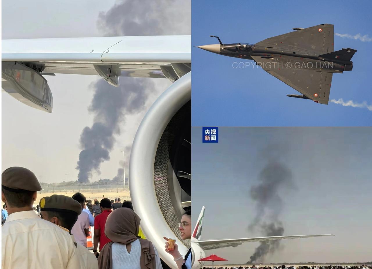 “光辉”坠机后，仅剩中俄战机完成飞行表演21日的迪拜航展发生“光辉”战机坠