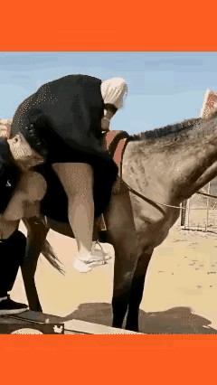 我的天，这女的多重，我感觉怎么也有250多斤，这么重，马儿哪能驮得动，这一下跌的