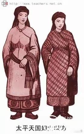 太平天国妇女服饰：放足开衩，突破传统的性别革新