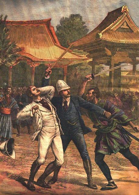 日本明治24年即1891年，沙俄皇太子尼古拉二世访问日本，途经大津市这个地方时，