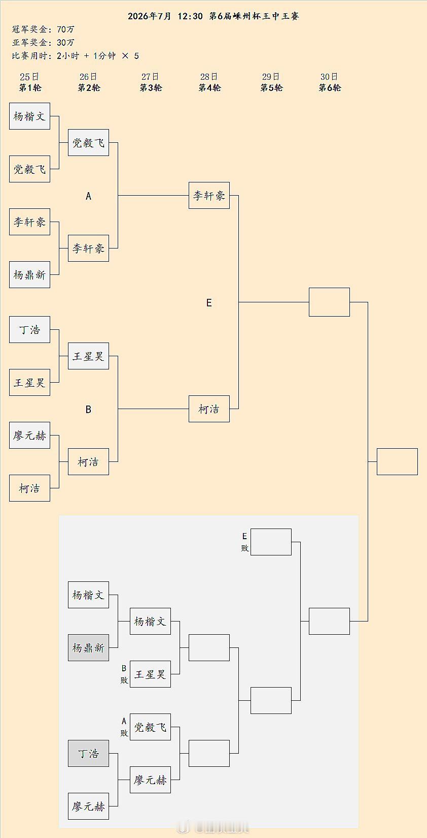 柯洁二连胜：第6届王中王赛第3轮对阵围棋