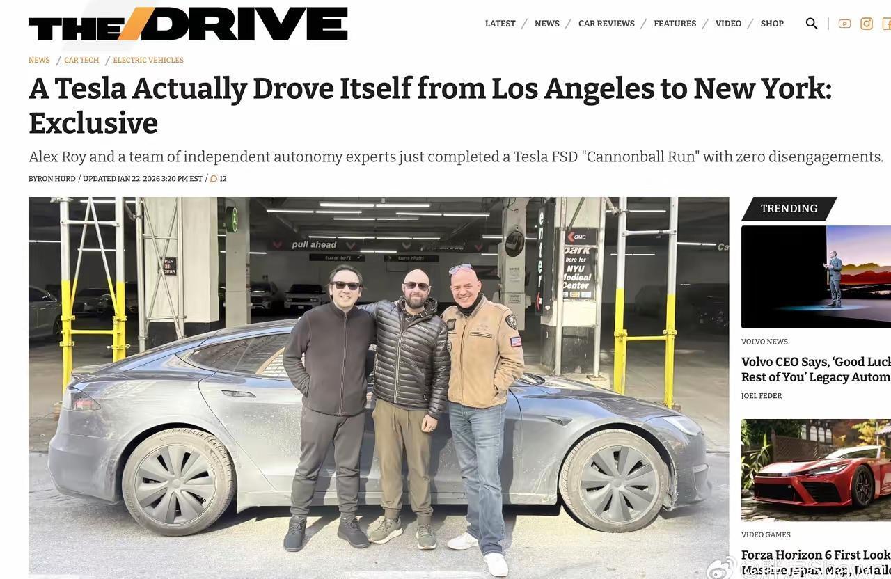 你敢相信吗？自动驾驶来了，驾驶员不再是车的必需品了！美国有网友驾驶着特斯拉，使