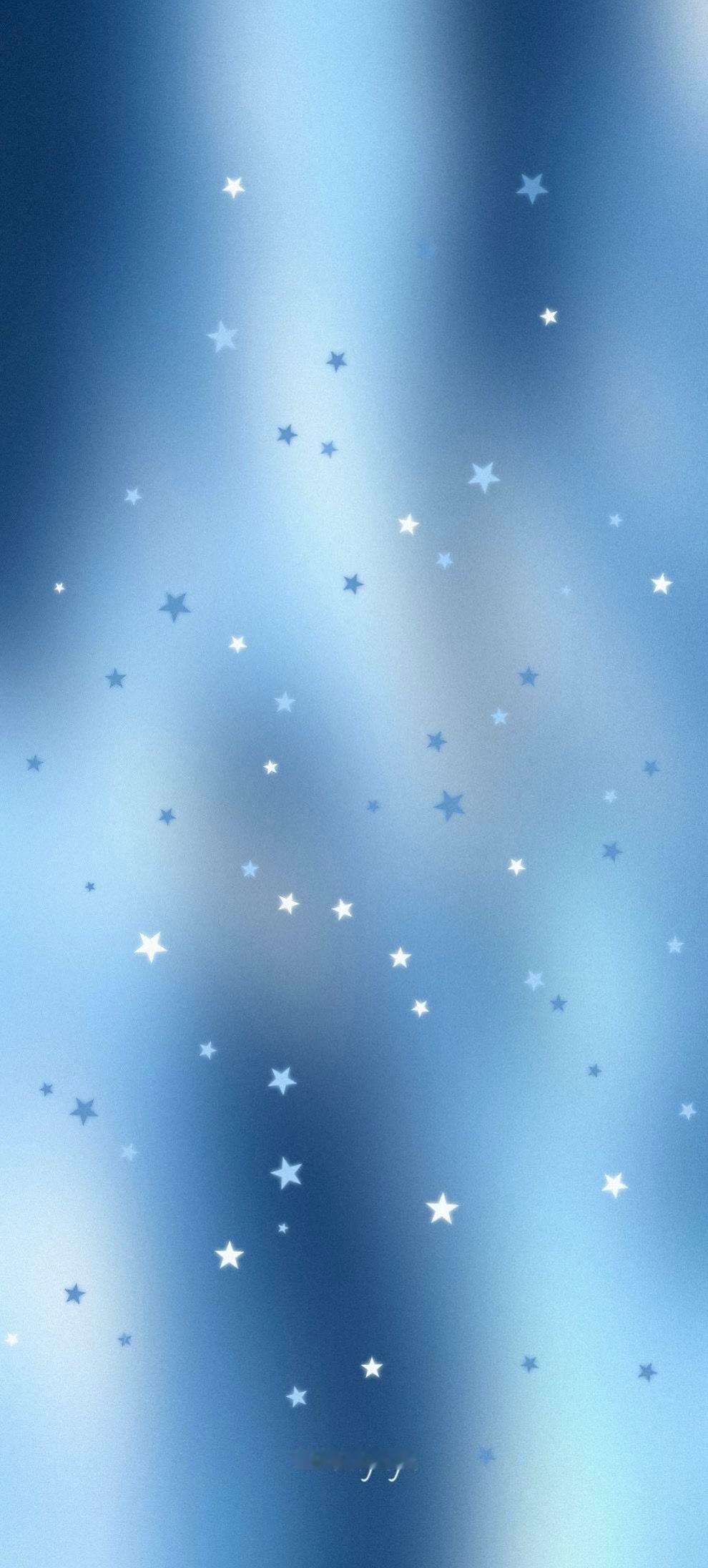 蓝色系手机壁纸|韩系ins-聊天背景​​​