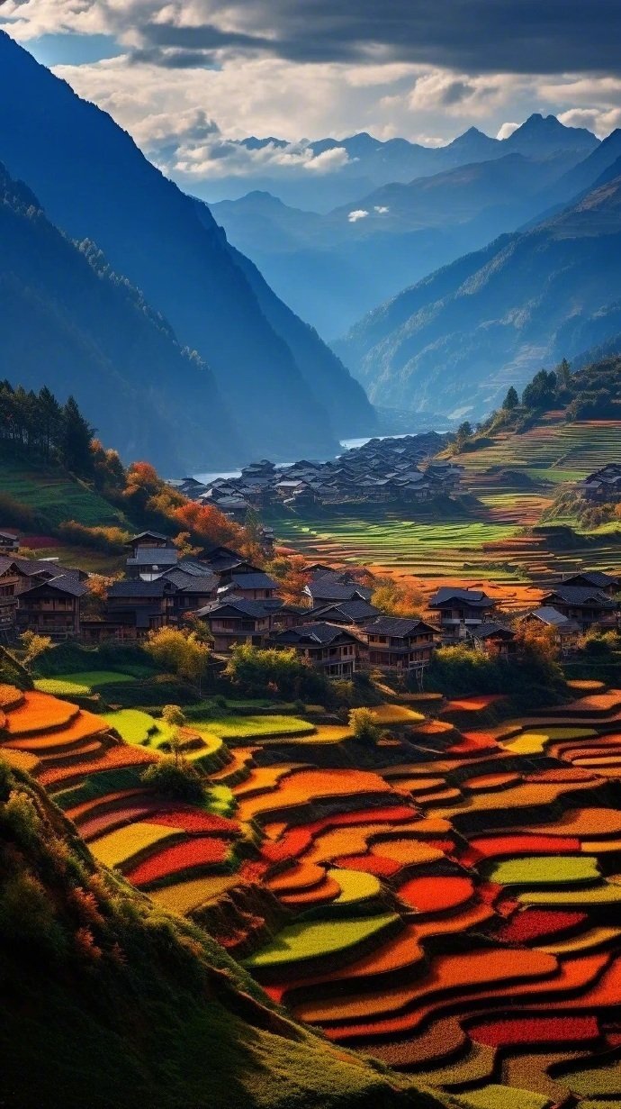 层峦叠嶂，秋色乍现…​​​​
