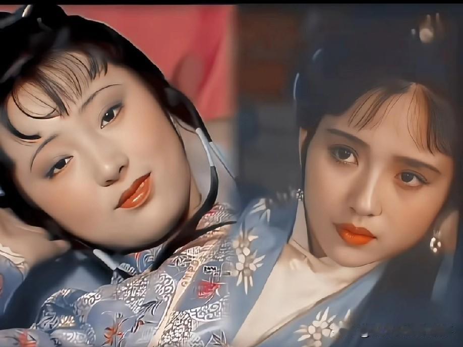 陶慧敏版黛玉，娇俏漂亮、小意温柔，自带楚楚可怜的秀气，唯独少了角色里的那份清高。