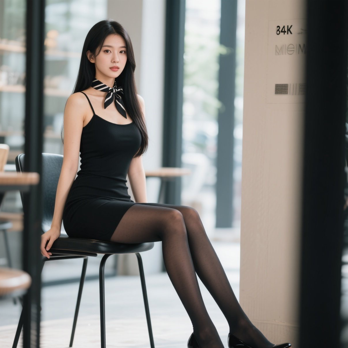 娇俏美眉黑丝配，性感撩人谁能敌
