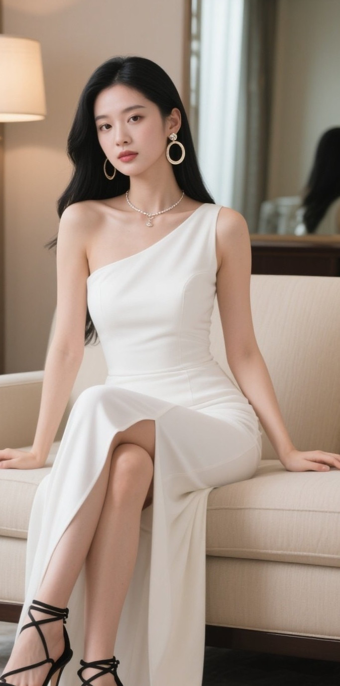 娇俏佳人坐姿妩媚又动人写真
