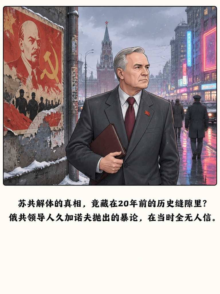 俄共久加诺夫的暴论苏联1991年散伙，第一罪人不是戈尔巴乔夫，是死了20年的赫鲁晓夫当年听的人全翻大