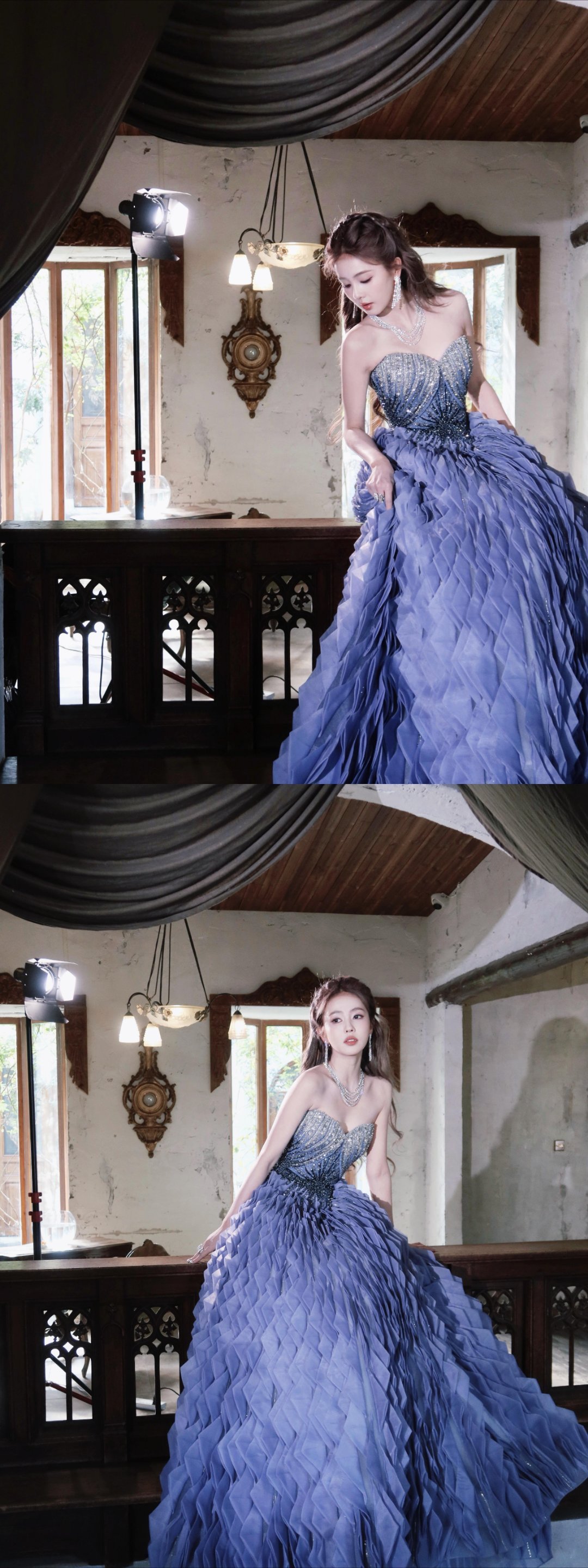 白鹿美神白鹿微博视界大会第二套，这套是特别温柔的母神大人，完全白月光的！微博视