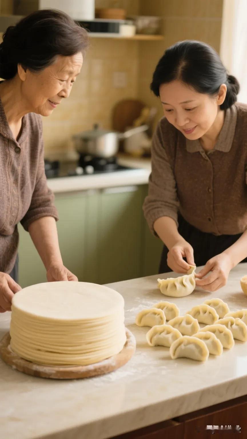 饺子里的秘密婆婆是山东人，包饺子讲究“皮薄馅大，褶子要匀”，儿媳是广东人，