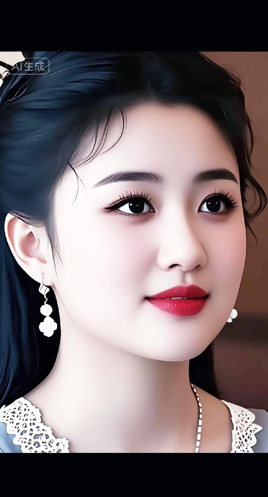 优雅气质，红唇诱惑，时尚穿搭，魅力四射！💄✨👗