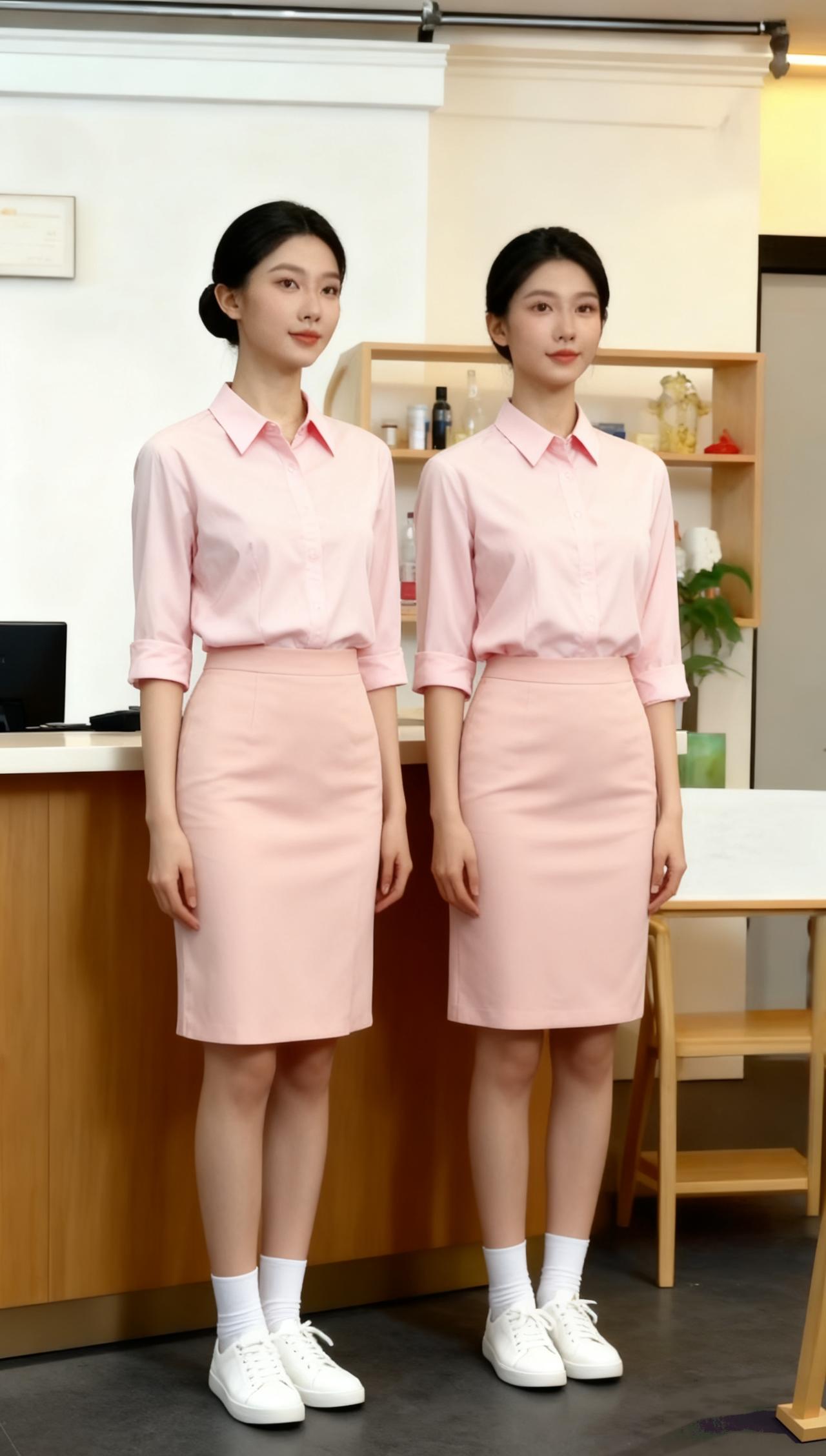 开个小店，定制这身工作服。大家说，好看吗？