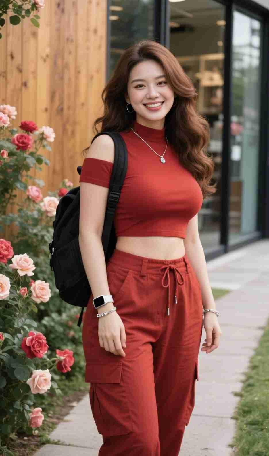 我的今日状态：😁轻松愉快我这里的天气：☀️晴天《赤焰与玫瑰》风把玫瑰