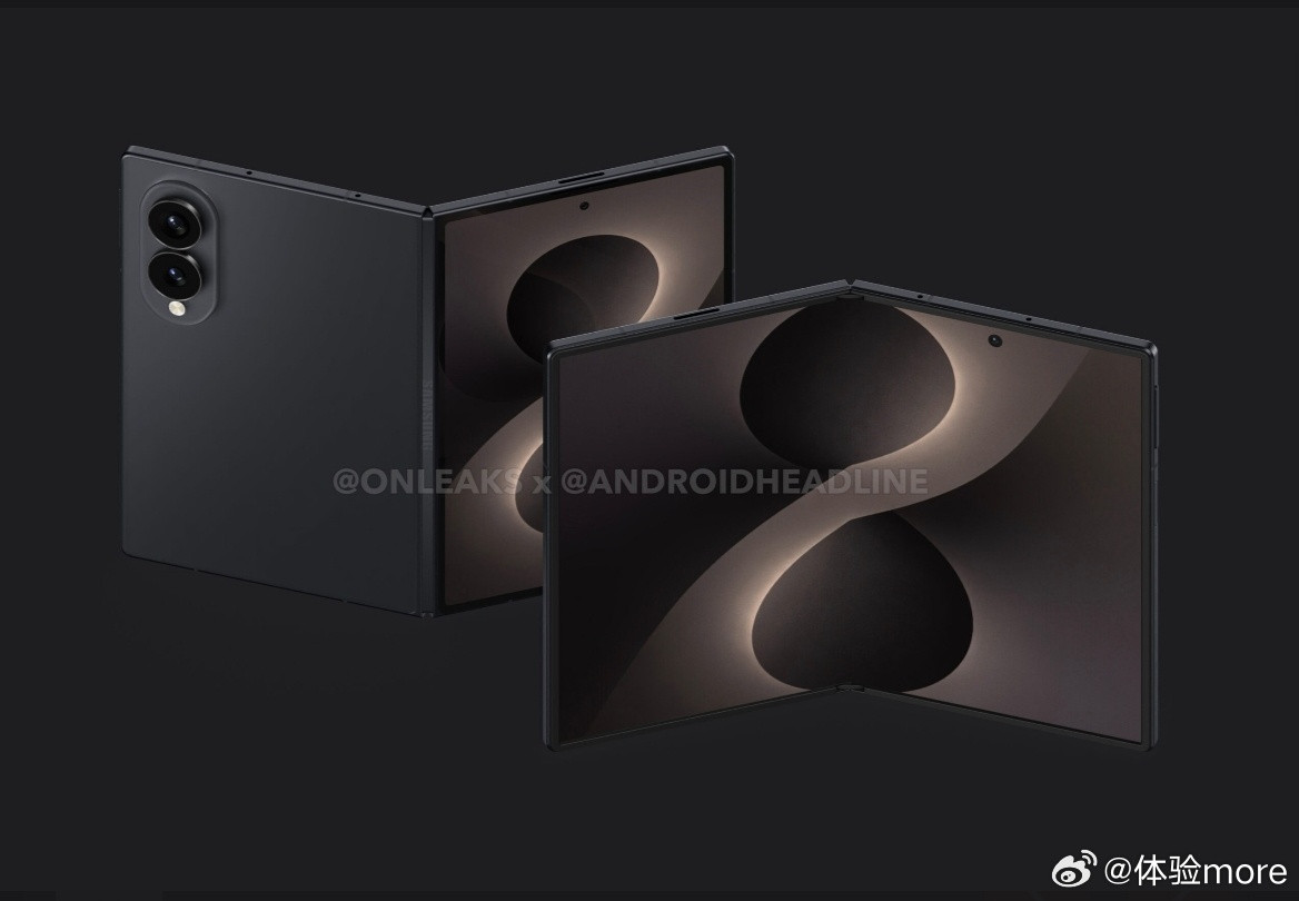 三星GalaxyZFold8Wide：内屏7.6英寸，外屏5.8英寸，4: