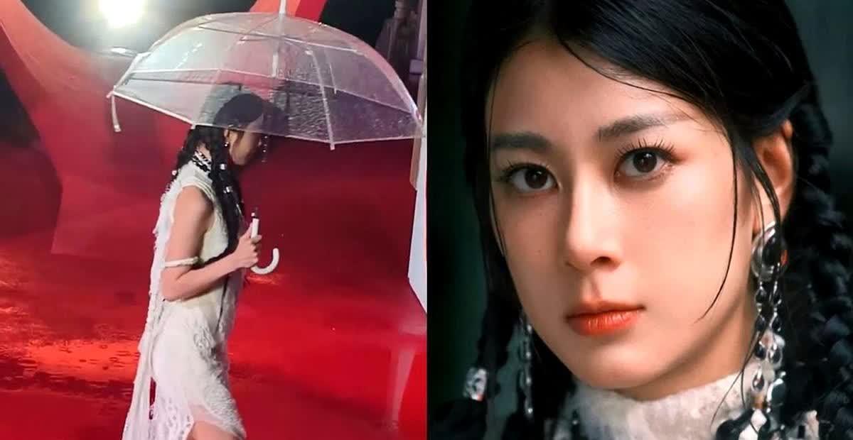我也是开眼了第一次见女明星如此走红毯赵昭仪也是让我见识了一下明星