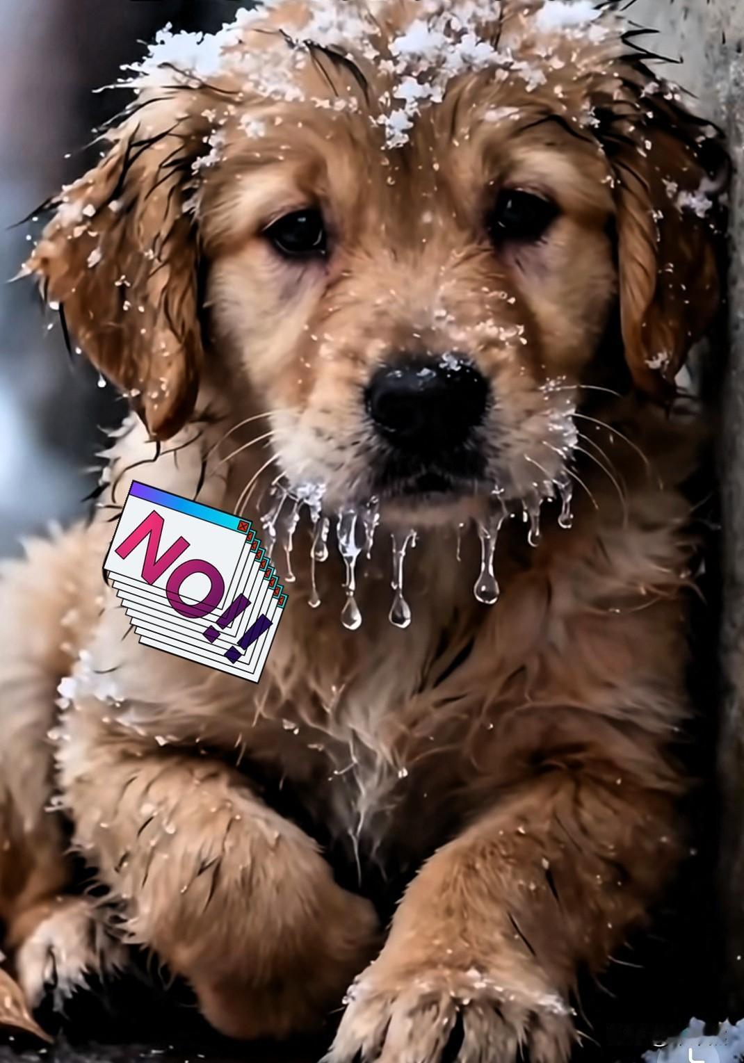 看到被关在门外的“大黄”真的破防了！家在哈尔滨的男子，他有一只狗叫“大黄”，